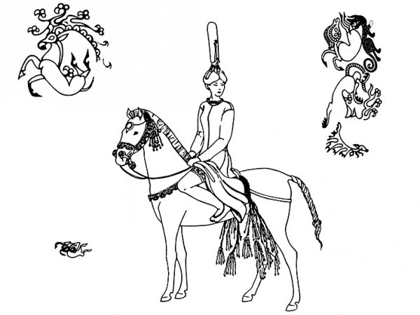 Алтайская принцесса Укока рисунок