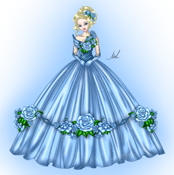 Принцесса в бальном платье