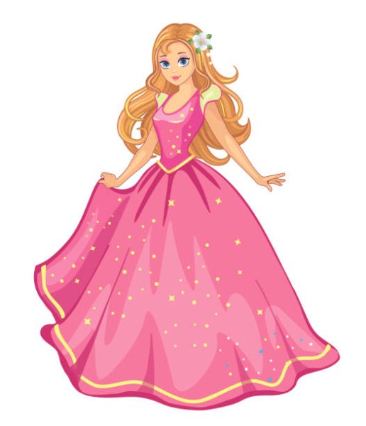 Принцесса в розовом платье