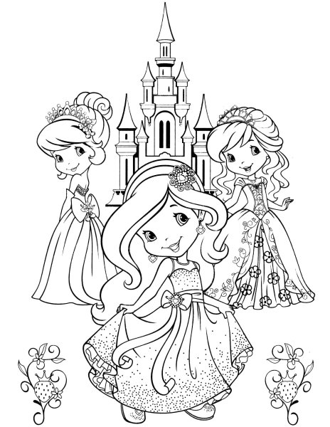Раскраски для девочек принцессы