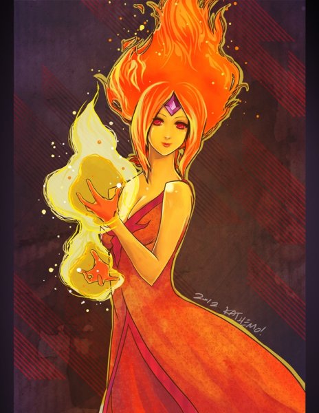 Принцесса пламя арт