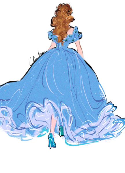 Нарисовать платье принцессы