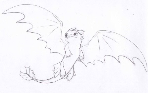 Как приручить дракона Беззубик рисунок