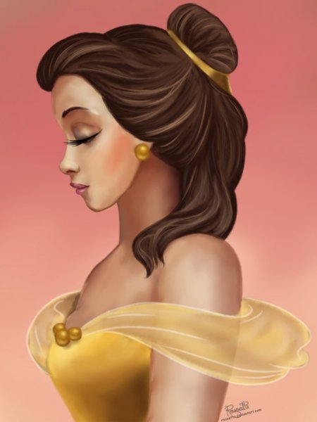 Рисунки профиль принцессы