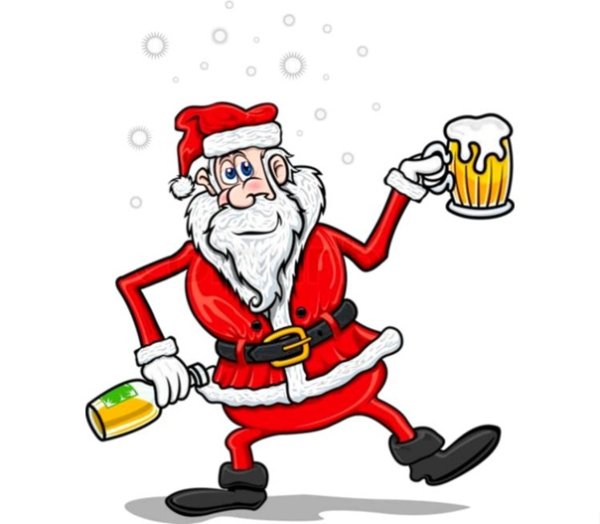 Дед Мороз с пивом