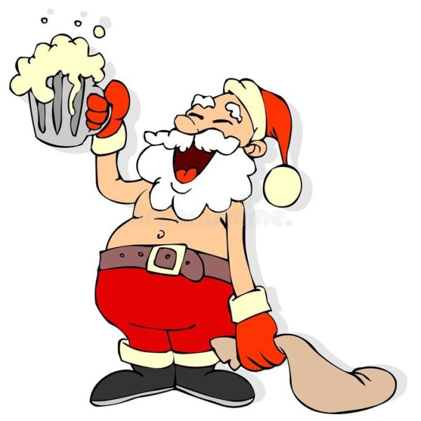 Дед Мороз с пивом