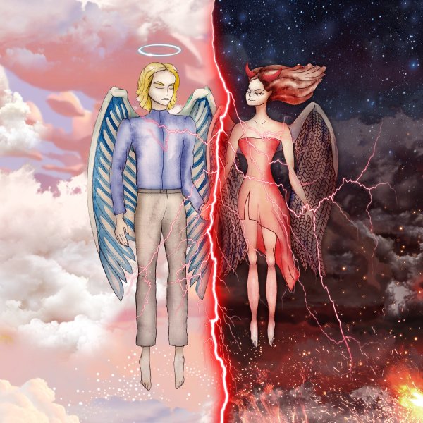 Любовь между ангелом и демоном