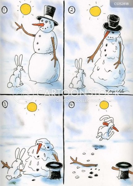 Сюжетная картина Снеговик
