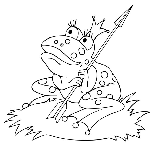 Царевна лягушка раскраска для детей