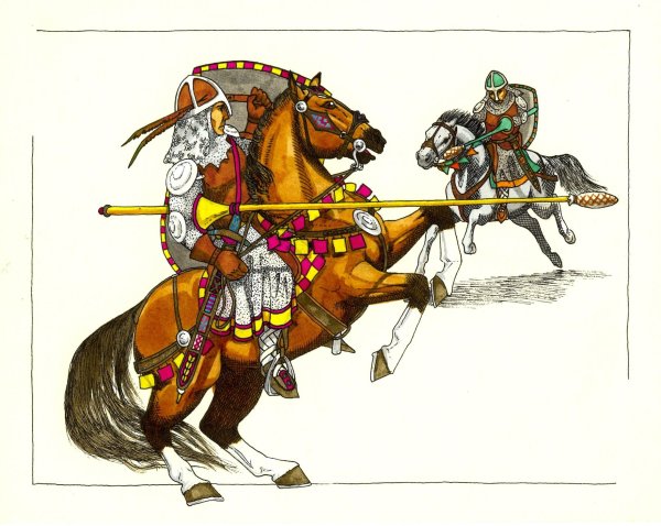 Рыцарский поединок на лошадях