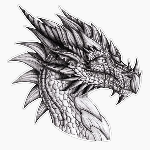 Рисунки реалистичные дракона