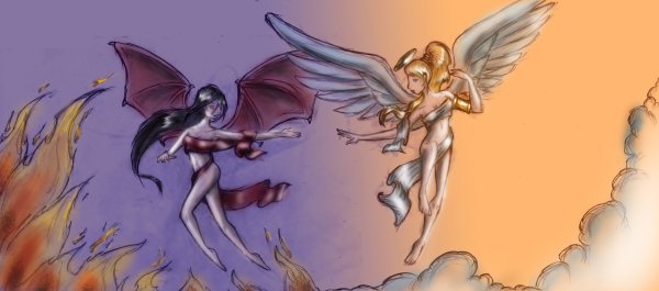 Демон против ангела