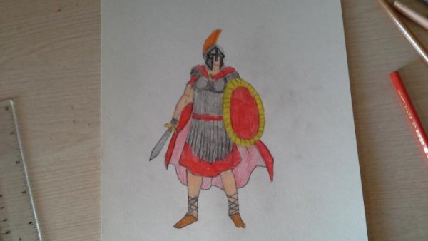 Рисованные римские воины