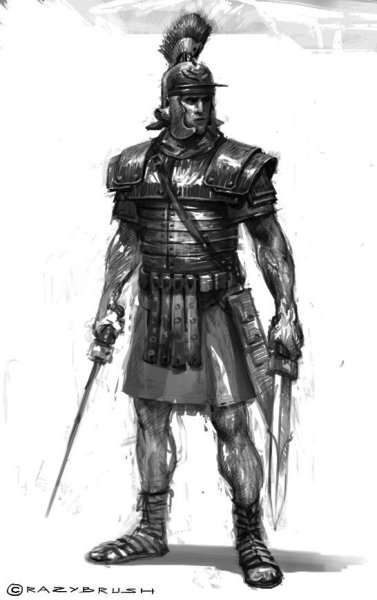 Рисунки римский рыцарь