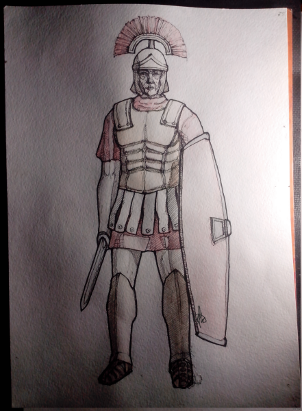 Нарисовать Римского легионера