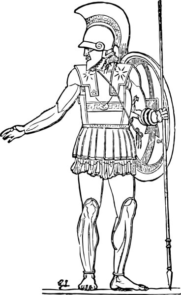 Одежда воинов древней Греции