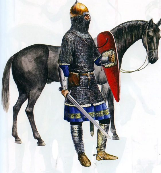 Воин дружинник в древней Руси 13 век