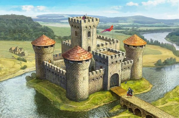 Средневековый замок феодала