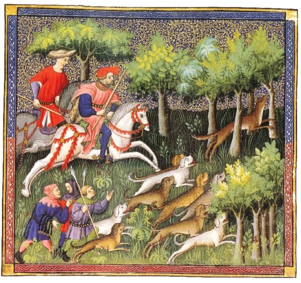 Охота рыцарей средневековья
