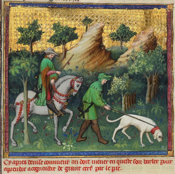 Средневековая миниатюра 15 век охота