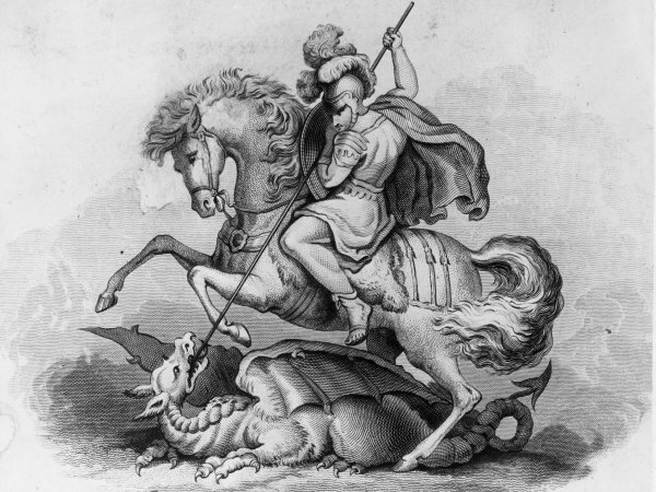 Георгий Победоносец убивающий дракона