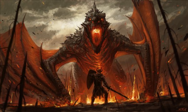 Огненный дракон дарк соулс