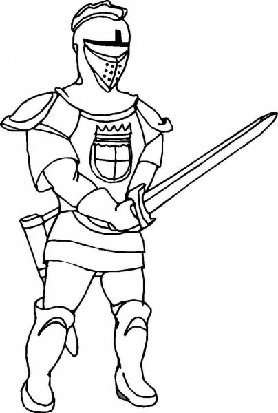 Рисунки рыцарь с мечом