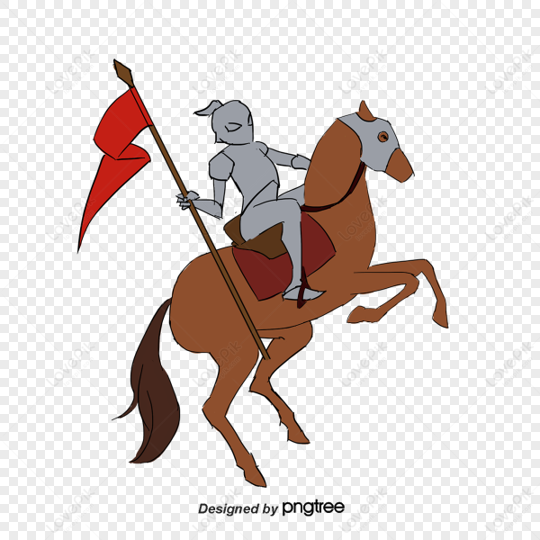 Рыцарь с конем рисунок
