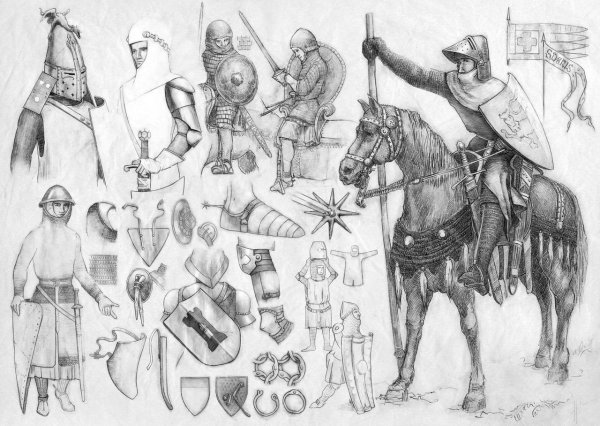 Средневековье рисунок