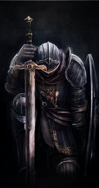 Черный рыцарь дарк соулс арт