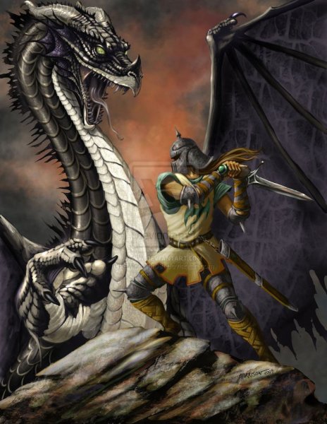 Ланселот рыцарь против дракона