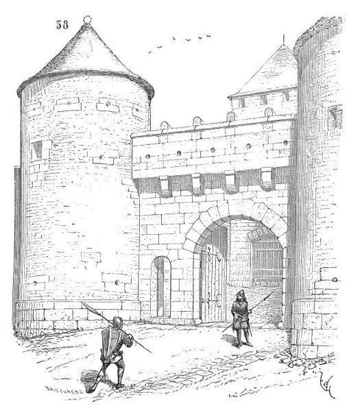 Средневековый замок набросок