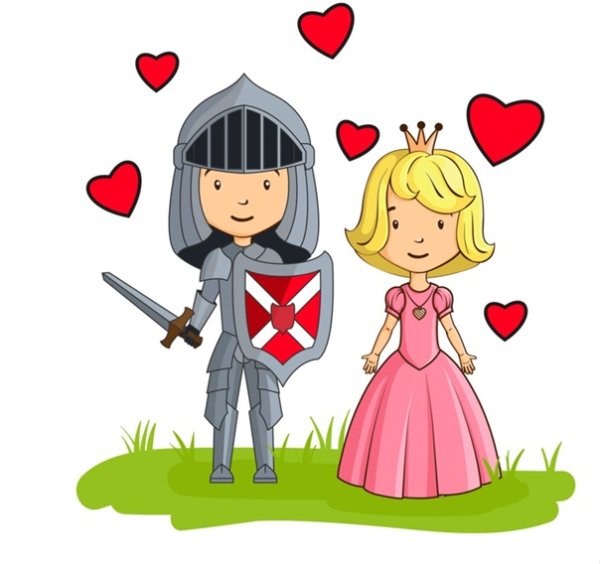 Рыцари и принцессы для детей