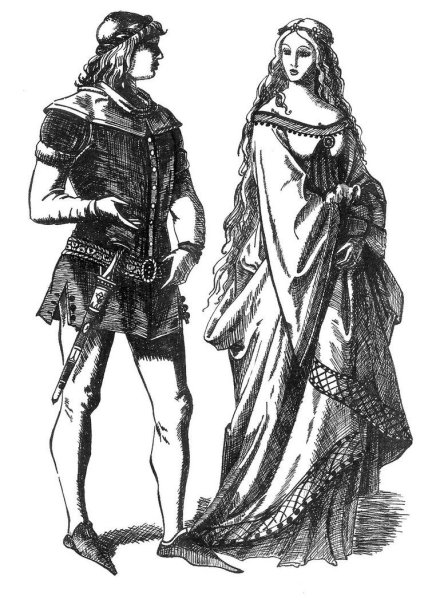 Готика одежда средневековья