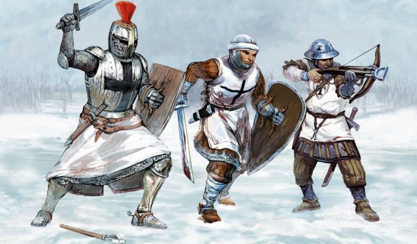 Ледовое побоище Рыцари-крестоносцы