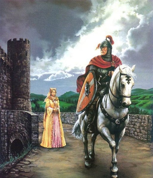Рыцарь Ланселот на коне