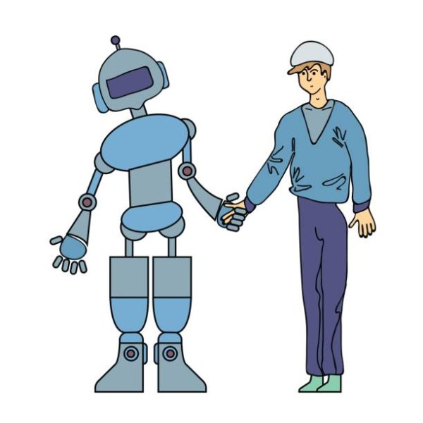 Рукопожатие с роботом