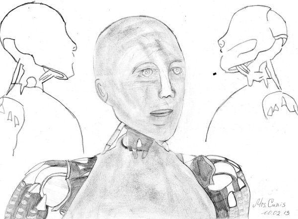 Рисунки робот человек
