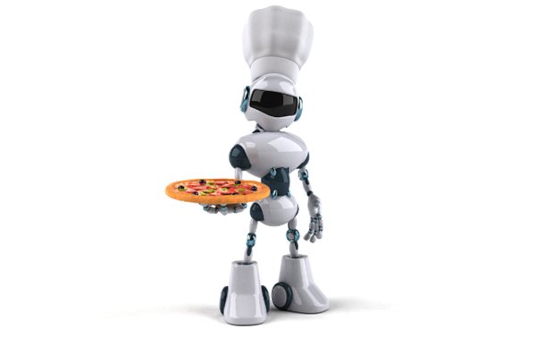 Рисунки робот готовит еду