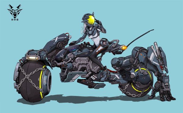 Мотоцикл будущего арт