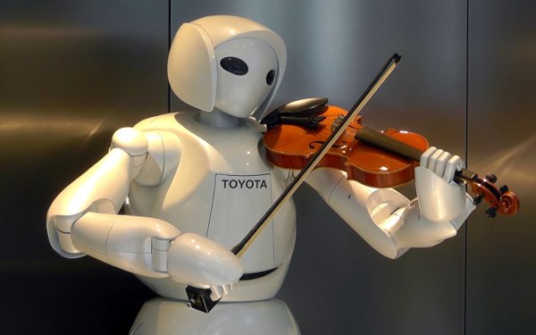 Робот играющий на скрипке