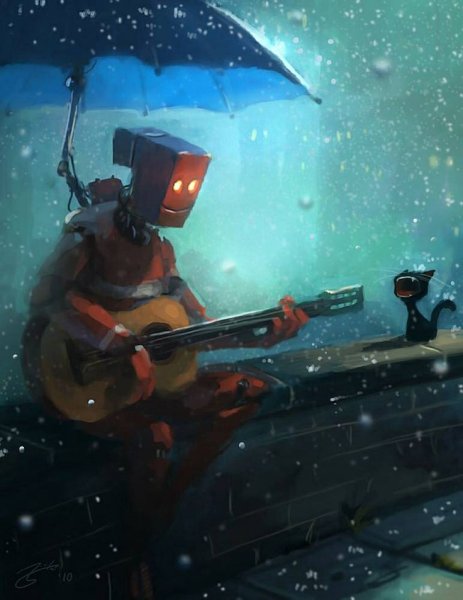 Робот с гитарой