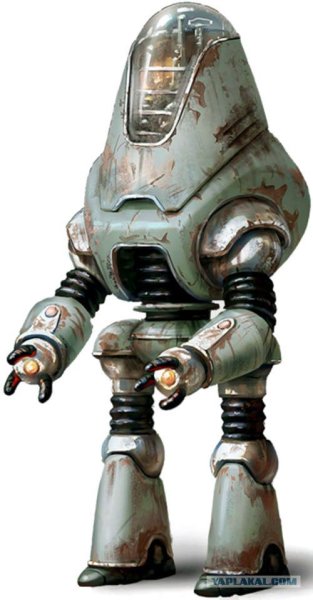 Fallout 4 робот протектрон арт