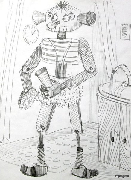 Конкурс рисунков на тему робот помощник