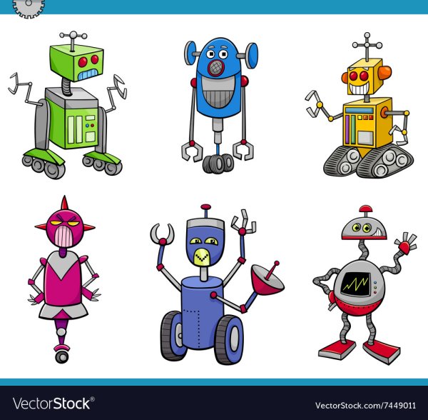 Робот персонаж вектор