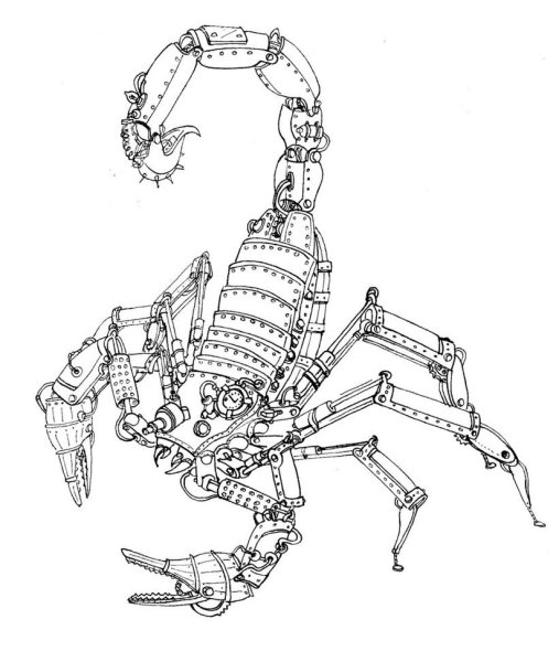 Скорпион чертеж