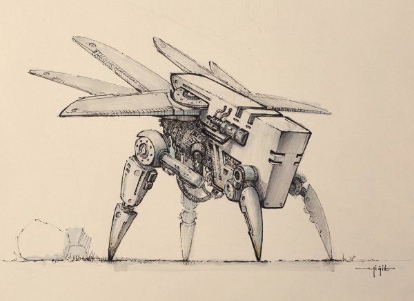 Рисунки роботы дроны