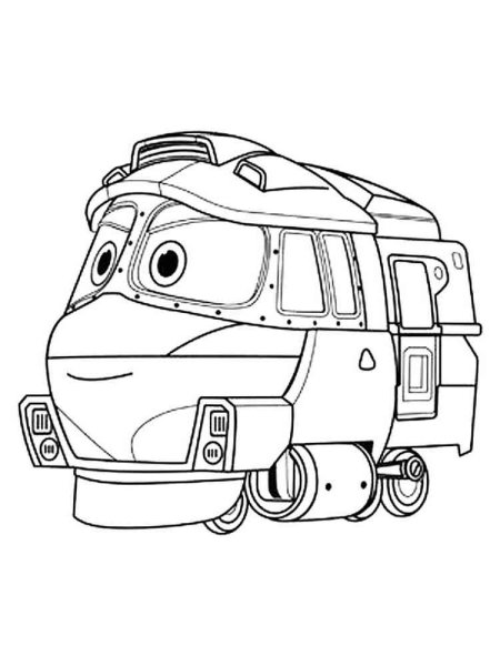 Роботы поезда раскраска Сэлли