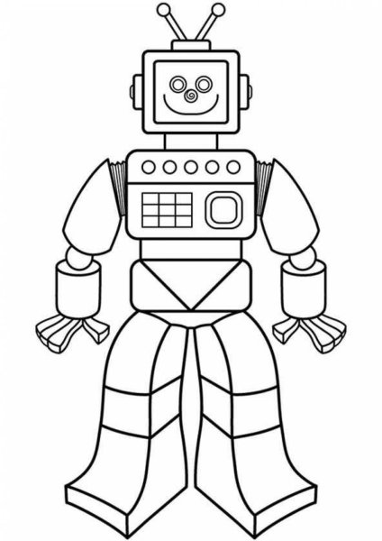 Раскраски для мальчиков роботы