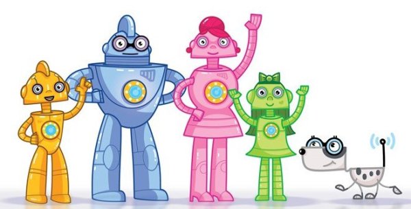 Детский семья робот